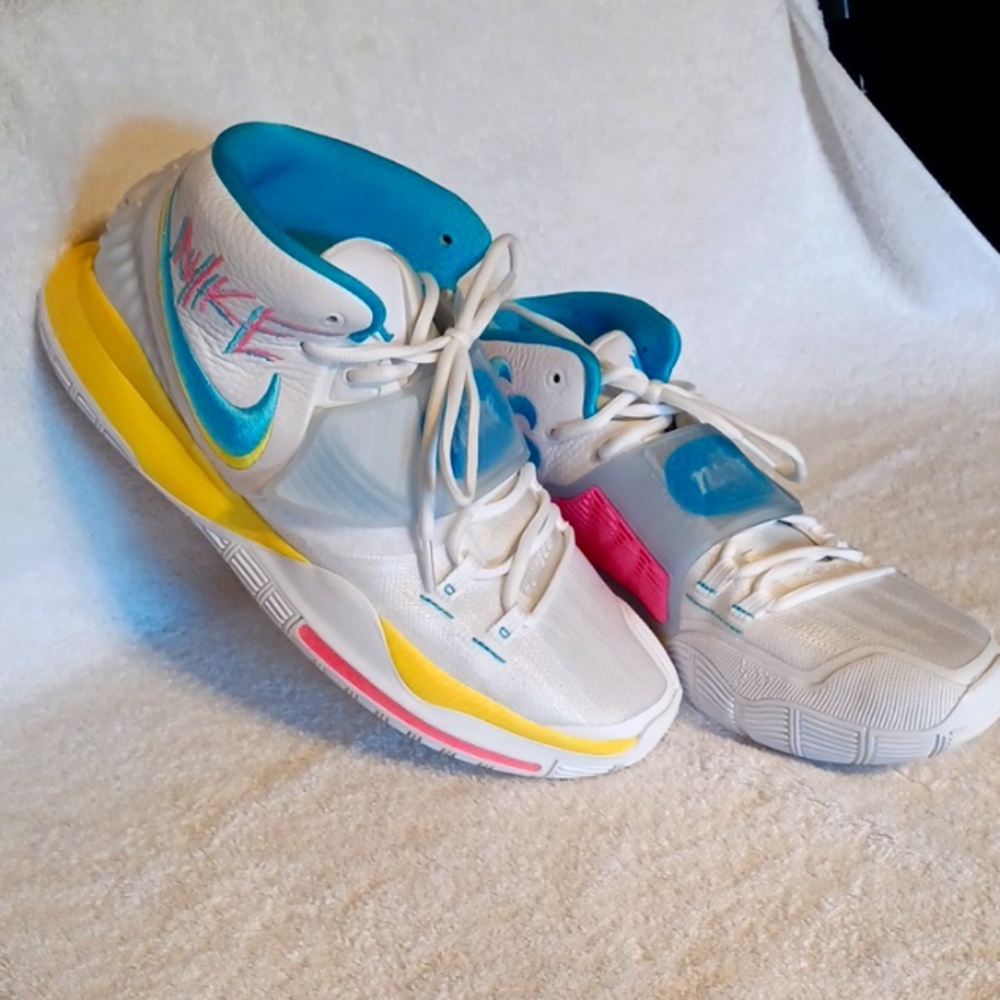 Nike Kyrie 6 Graffiti  neon shoes mens size 12